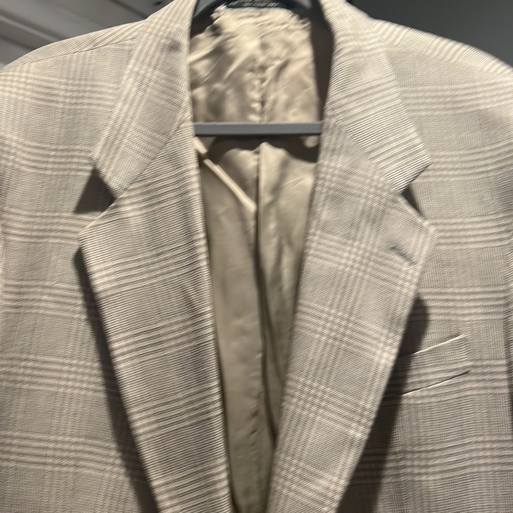 Splendid cream brown single breasted Jacobson sports jacket 46 regular